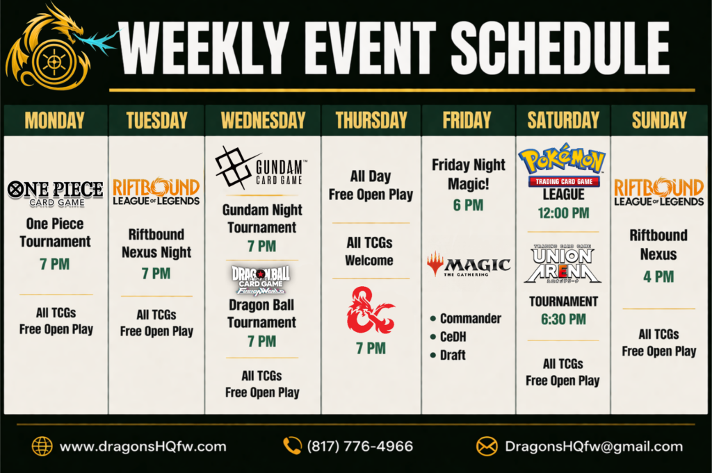 Weekly Schedule